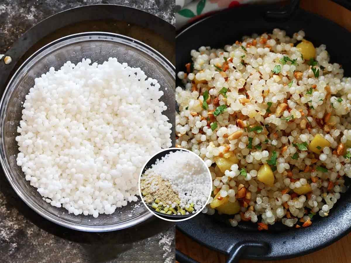 Perfect Sabudana Khichdi:साबुदाणा खिचडी नॉनस्टिक कढईत करुनही चिकटतेच ? 'असा' भिजवा साबुदाणा - प्रत्येक दाणा मोकळा खिचडी मऊ लुसलुशीत...