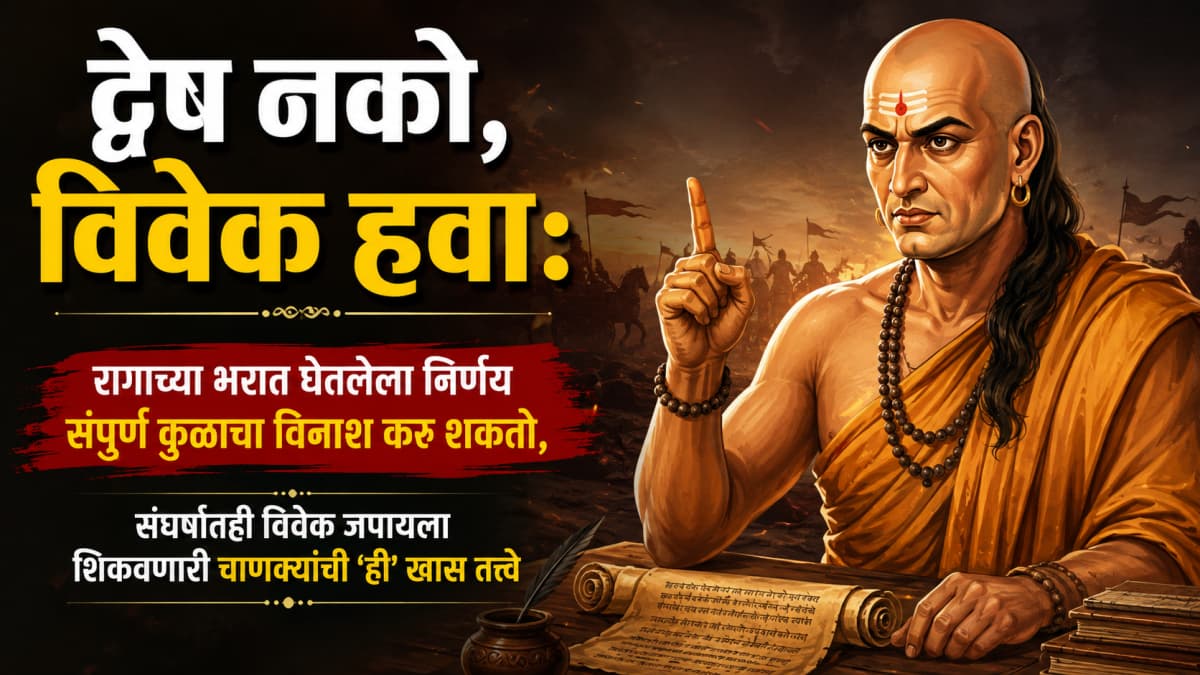 Wisdom Over Anger: द्वेष नको, विवेक हवा! रागाच्या भरात घेतलेला एक चुकीचा निर्णय…. ; चाणक्य सांगतात, संघर्ष अटळ असेल तर काय करावे?