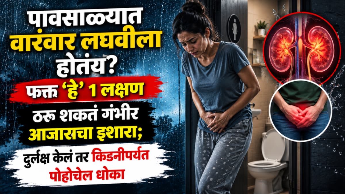 Frequent Urination in Monsoon:पावसाळ्यात वारंवार लघवी होणे: गंभीर आजाराचा इशारा