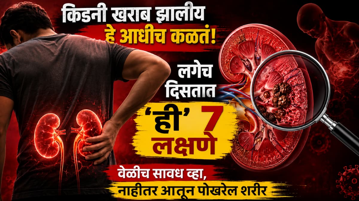 Kidney Damage Signs:किडनी खराब झालीय हे आधीच कळतं! लगेच दिसतात 'ही' ७ लक्षणे