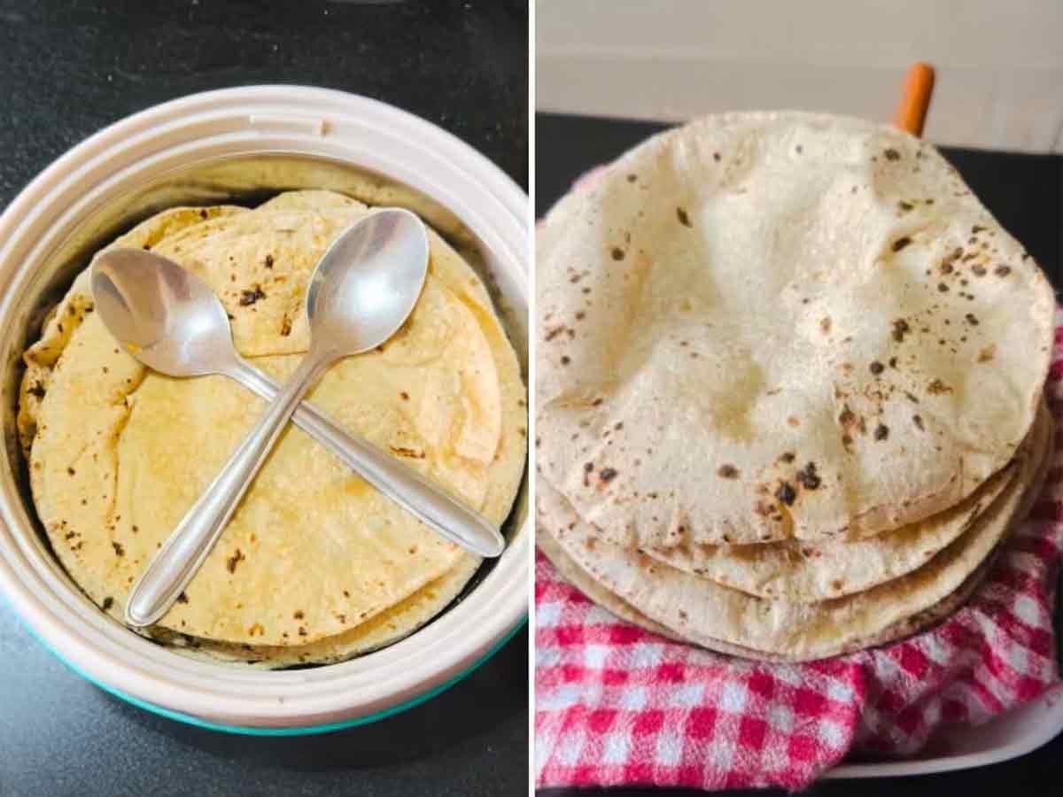 Kitchen Trick for Soft Roti:चपातीच्या डब्यात ठेवा २ स्टीलचे चमचे! स्वयंपाकघरातील भन्नाट ट्रिक