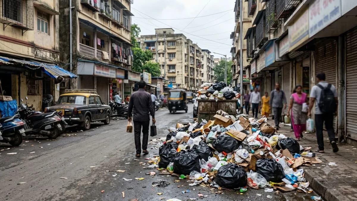 Waste Collection Issues in Mumbai:वरळी, प्रभादेवी परिसरात कचऱ्याचे ढीग; कचरा संकलनाच्या नव्या कंत्राटामुळे घनकचरा सेवेवर परिणाम