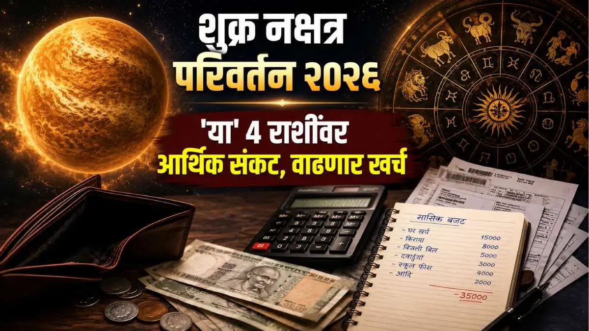 Shukra Gochar: ११ ऑगस्टला शुक्राचे नक्षत्र परिवर्तन 'या' 4 राशींवर आर्थिक संकट, वाढणार खर्च, बिघडणार बजेट