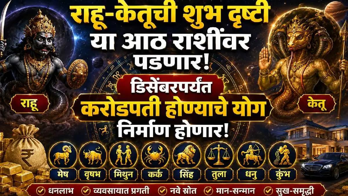 Astrological Insights: राहू-केतूच्या प्रभावामुळे या आठ राशींवर सुख-समृद्धीचा वर्षाव