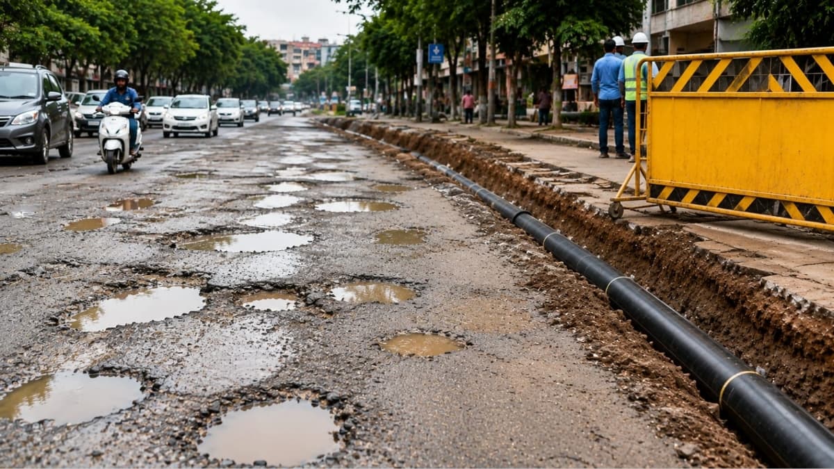 MNGCL's Road Excavation in Nashik: एमएनजीएलने नाशिकमध्ये किती रस्ते खोदले? १५०० किमीच्या आरोपावर कंपनीने दिले स्पष्टीकरण
