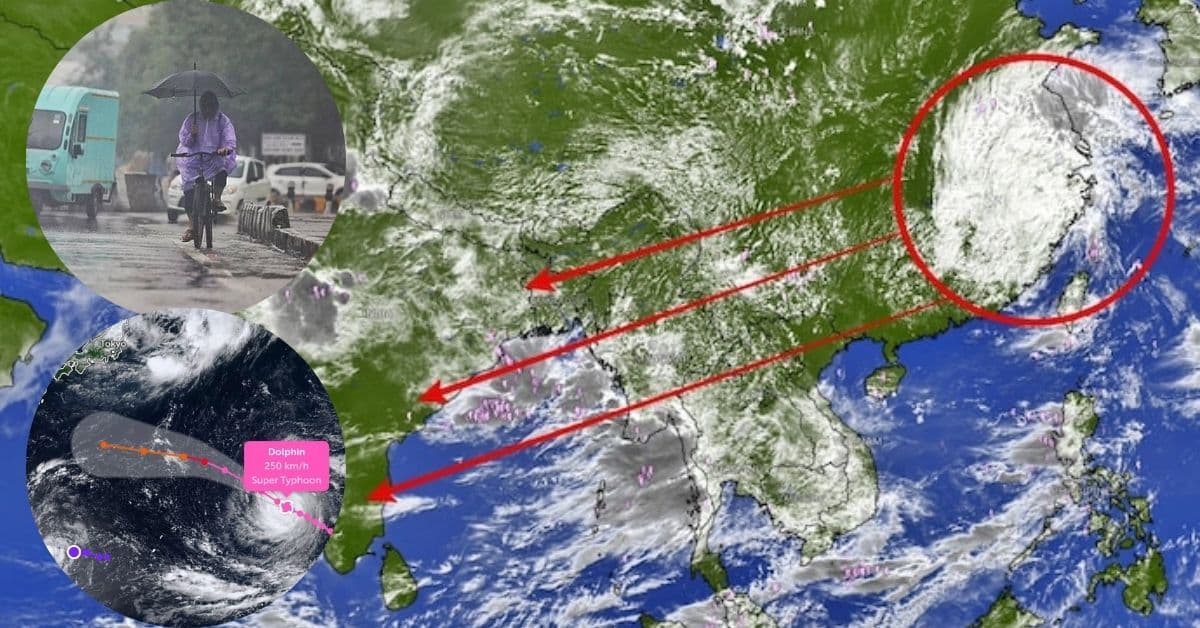 Typhoon Dolphin: डॉल्फिन चक्रीवादळ भारतातील मान्सूनवर परिणाम करीत आहे