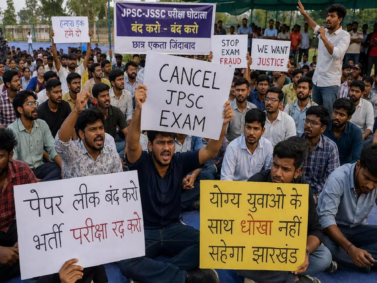 Student Protests in Jharkhand: झारखंडमधील विद्यार्थ्यांचा व्यवस्थेला थेट सवाल